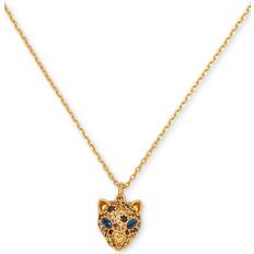 Kate Spade Fierce Leopard Mini Pendant Necklace Multi One