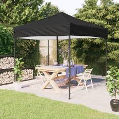 Zwart Paviljoens en Accessoires vidaXL Partytent Inklapbaar 3x3 m Zwart