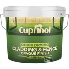 Cuprinol Quick Drying Cladding & Fence Opaque Wood Paint Moorland Green 10L