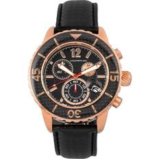 M51 Series Chronograph Leather-Band W/Date Black