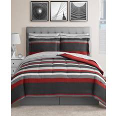 Textiles FairField Square Collection Austin Bed Linen Red (274.3x259.1)