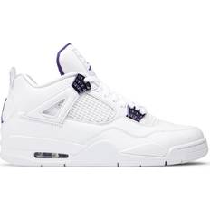 Nike Air Jordan 4 Retro M - White/Court Purple/Metallic Silver