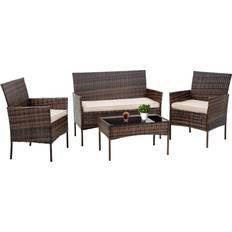 Armrests Outdoor Lounge Sets FDW Patio Conversation Outdoor Lounge Set