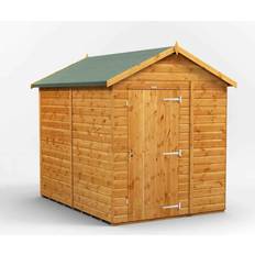 power 8x6, Single Apex Windowless Garden Shed (Building Area )