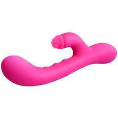 Nalone Idol Rabbit Vibromasseur Recourbé avec Mode Chauffant, Sextoy Stimulateur de Point G et du Clitoris avec Pointe Rotative & 7 Modes de Vibrations