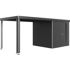 Gartenhäuser Biohort Neo 2A Garden Shed Side Canopy In Metallic (Gebäudefläche )