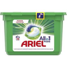 Ariel All-in-1 Pods Detergente Cápsulas 18 Lavados Con Lavado A 20 °C Y Perfume Duradero