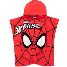 Rosso Asciugamani per bambini Asciugamano con cappuccio per bambini/ragazzi Spider-Man Rosso/Multicolore/Nero