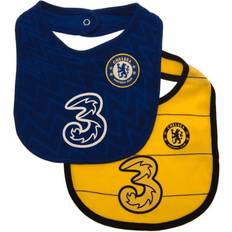 Baberos de bebé del Chelsea FC (Paquete de 2) Azul/Amarillo/Varios colores