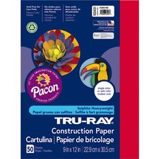 Red Office Supplies Tru-ray Construction Paper, 76lb, X