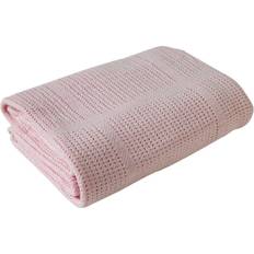 Cellular Pram Blanket - Pink