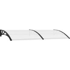 vidaXL Transparent, Sort, Multifarve Entrétak svart transparent 240x80 PC