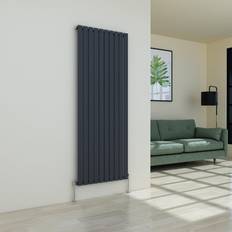 Blue Panel Radiators WarmeHaus 682mm Single, Anthracite Flat Panel Designer Radiator