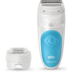 Braun silk epil 5 Braun Silk-épil 5 SES 5-605, Blå Hvid, 28 pincetter, MicroGrip, Barbering, Tyskland, Pour des raisons d'hygiène, ne pas partager l'appareil avec d'autres personnes. Cet