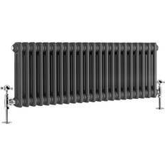 Radiators WarmeHaus 1010mm Double, Anthracite PlumbGalaxy Traditional-Style Cast Iron