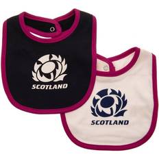 Noir Bavoirs Scotland RU Baby Bibs (Pack of 2) Noir/Rose/Multicolore