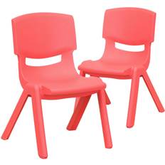 Red Chair Flash Furniture Whitney 2 Pack 10.5'' Seat