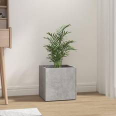 Beton Plantekasser vidaXL plantekasse 40x40x40 konstrueret træ betongrå Plantekasse