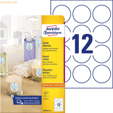 Etiketten reduziert AVERY Zweckform Runda etiketter L3416-10