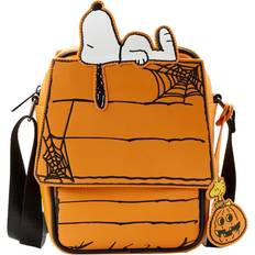 Loungefly Peanuts Great Pumpkin Snoopy Doghouse Crossbody Bag - Orange