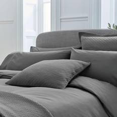 Egyptisk bomull - Svarta Påslakan Bedeck of Belfast Fine Linens Andaz Single Påslakan Svart, Grå