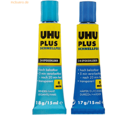 Colle Universali UHU 2K-Epoxidharzklebstoff Plus Schnellfest 35 g