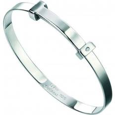 Diamond Bracelets D For Diamond Sterling Plain Bangle B5060