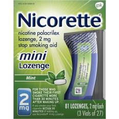 Stomach & Intestinal Medicines Nicorette 2mg Mint 81 pcs Lozenge
