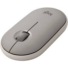 Beige Standard Mice Logitech Pebble M350 Portable