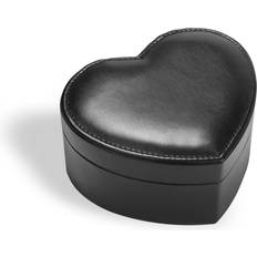 Heart Shaped Jewellery Box - Black