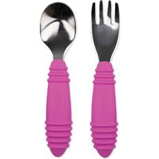 Bumkins Spoon & Fork Fuchsia 1 Set