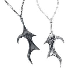Metal - Unisex Necklaces Alchemy Gothic Alchemy Gothic Demon Wings Sweetheart Necklace