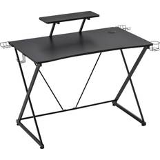 Gaming Accessories Homcom Ergonomic Gaming Desk - Black, 1060x600x935mm