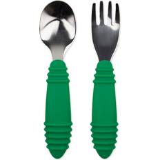 Bumkins Spoon & Fork Jade 1 Set