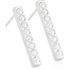 Blomdahl Brilliance Straight Krystal Titanium Øreringe