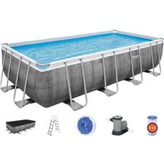 Piscines Hors Sol Bestway Piscines horssol rectangulaires 36 m Piscine hors sol rectangulaire 549x274x122cm Power Steel 56998 Couleur Unique