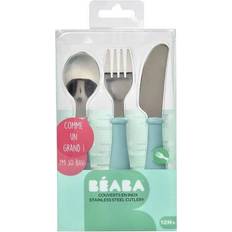 Beaba STAINLESS STEEL TABLE TOOLS, 12 MONTHS, AIRY Green