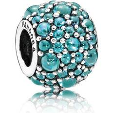 Smycken Pandora Berlock Med Zirconia - Teal Sterling Silver