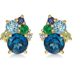 Four Seasons Winter Earrings - Gold/Multicolour