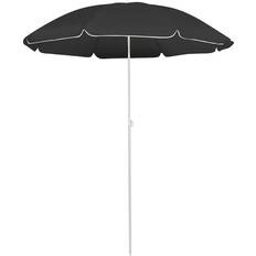 vidaXL Parasol d'Extérieur Avec Mât en Acier Anthracite 180 cm