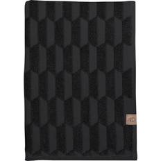 Mette ditmer geo Mette Ditmer Geo towel Bath Towel Black