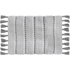 Tapis de bain 5five Simply Smart Tapis Coton Pom-pom Gris 50 x 75 Multicolore, Gris, Beige cm