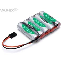 6v nimh Minicars Vapex Mottagarbatteri NiMH 6V 2500mAh Platt, Vapex