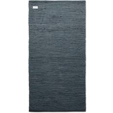 Rug Solid Cotton 75x300cm Grå