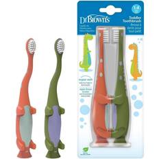 Toothbrushes Dr. Brown's s Toddler Toothbrush with Soft Bristles & Orange Dinosaur