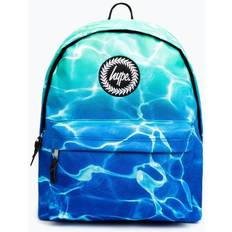 Hype School Bags Hype Kids' Pool Fade Print Crest Backpack, Blue Aqua