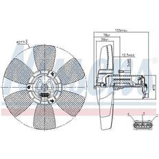 Audi Ventilator, motorkøling NISSENS 85679