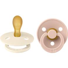 Chupetes Bibs Colour Pacifier Chupete Látex Simétrico Ivory-Blush T-2 2uds