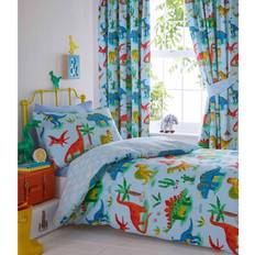 Kids Club Collection Dinosaurs Bed Duvet Cover & Pillowcase Set 135x200cm