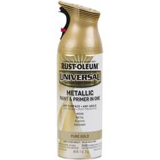 Rust oleum paint Rust-Oleum 11oz Universal Metallic Spray Pure Gold Wood Paint Gold, Yellow